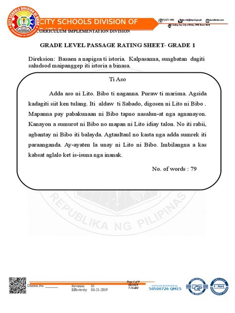 phil-iri for secondary filipino|Reading Material FOR PHIL IRI Grade 11 12 .